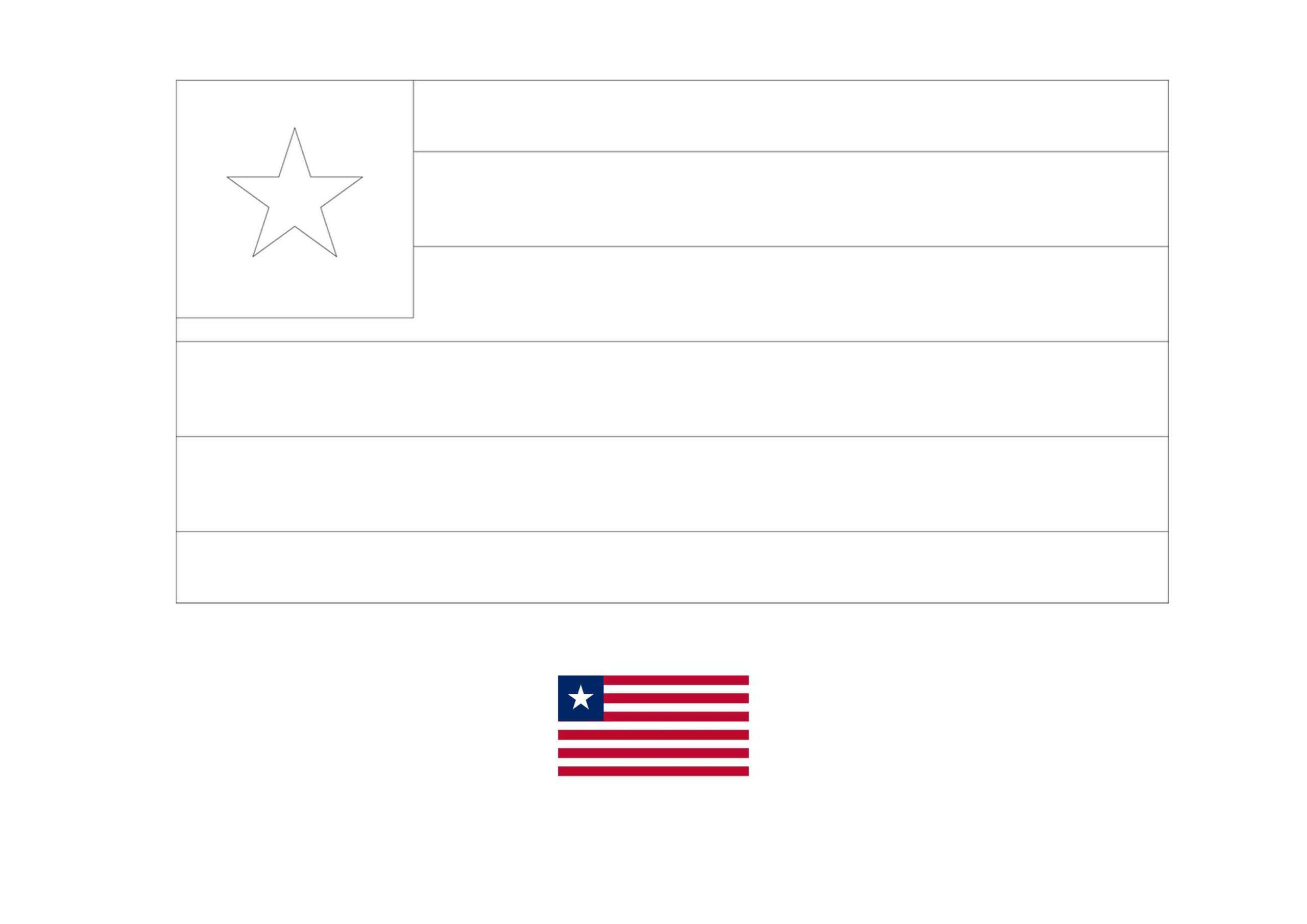 Liberia flag coloring page flag coloring pages liberia flag coloring pages