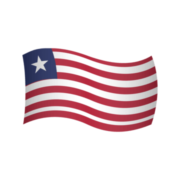 Liberia flag png vector psd and clipart with transparent background for free download