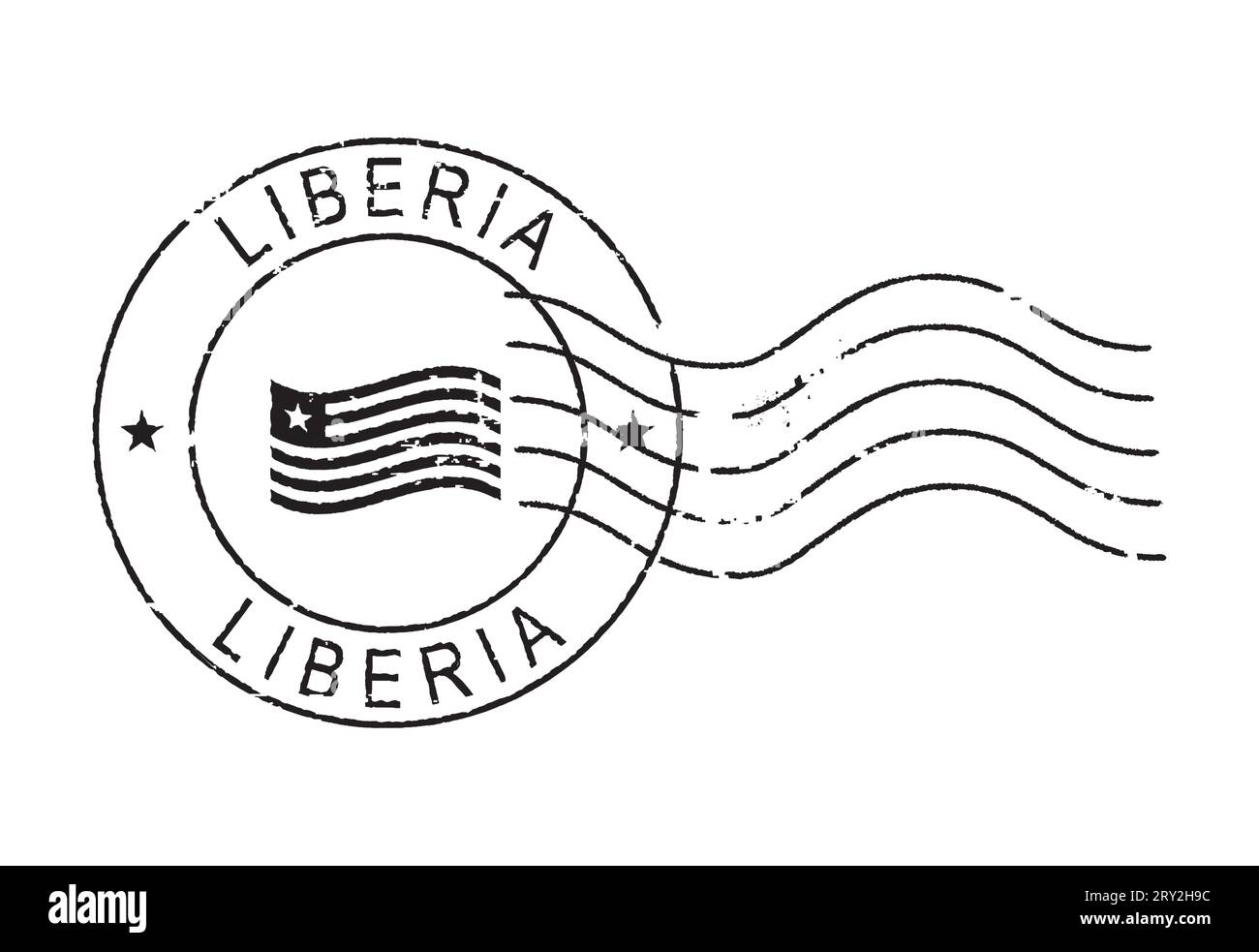 Liberia flag cut out stock images pictures