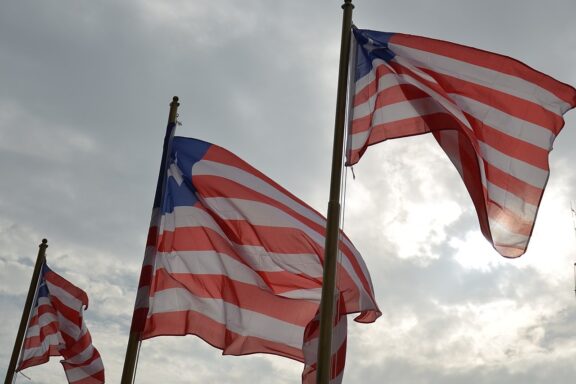 Liberia flag map and meaning