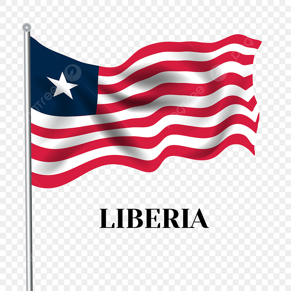 Liberia flag png vector psd and clipart with transparent background for free download