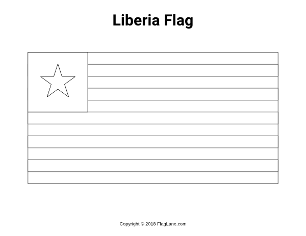 Free printable liberia flag coloring page download it at httpsflaglanecoloring