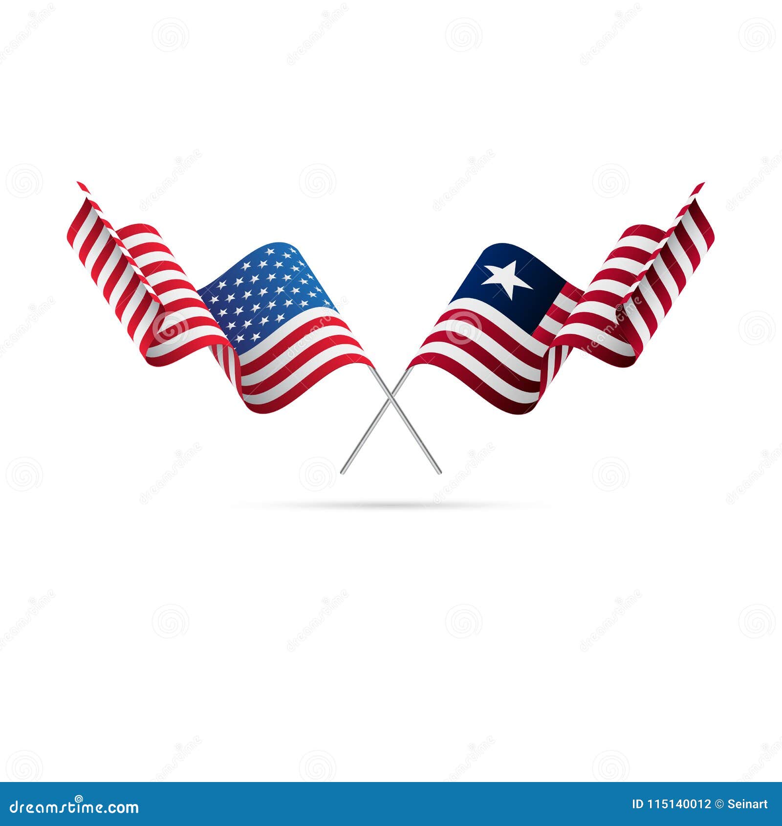 Liberia flags stock illustrations â liberia flags stock illustrations vectors clipart