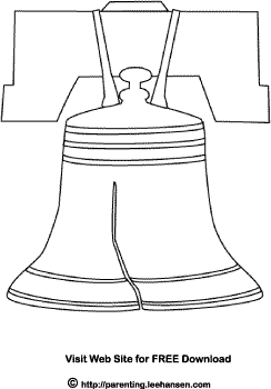 Liberty bell coloring page usa patriotic july th picture to color