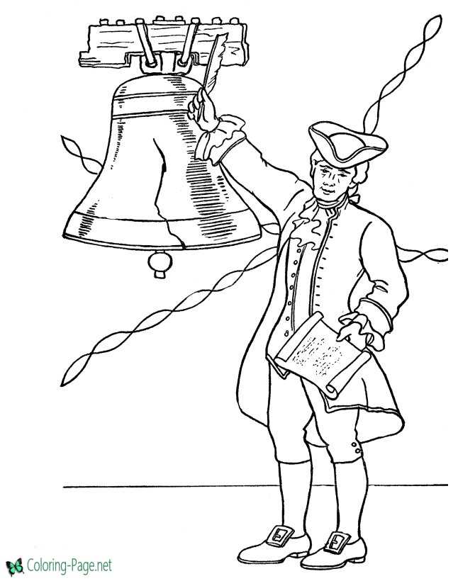 Independence day coloring pages liberty bell