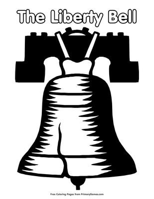 The liberty bell coloring page â free printable pdf from