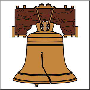 Clip art liberty bell color i