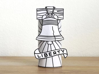 Liberty bell printable coloring