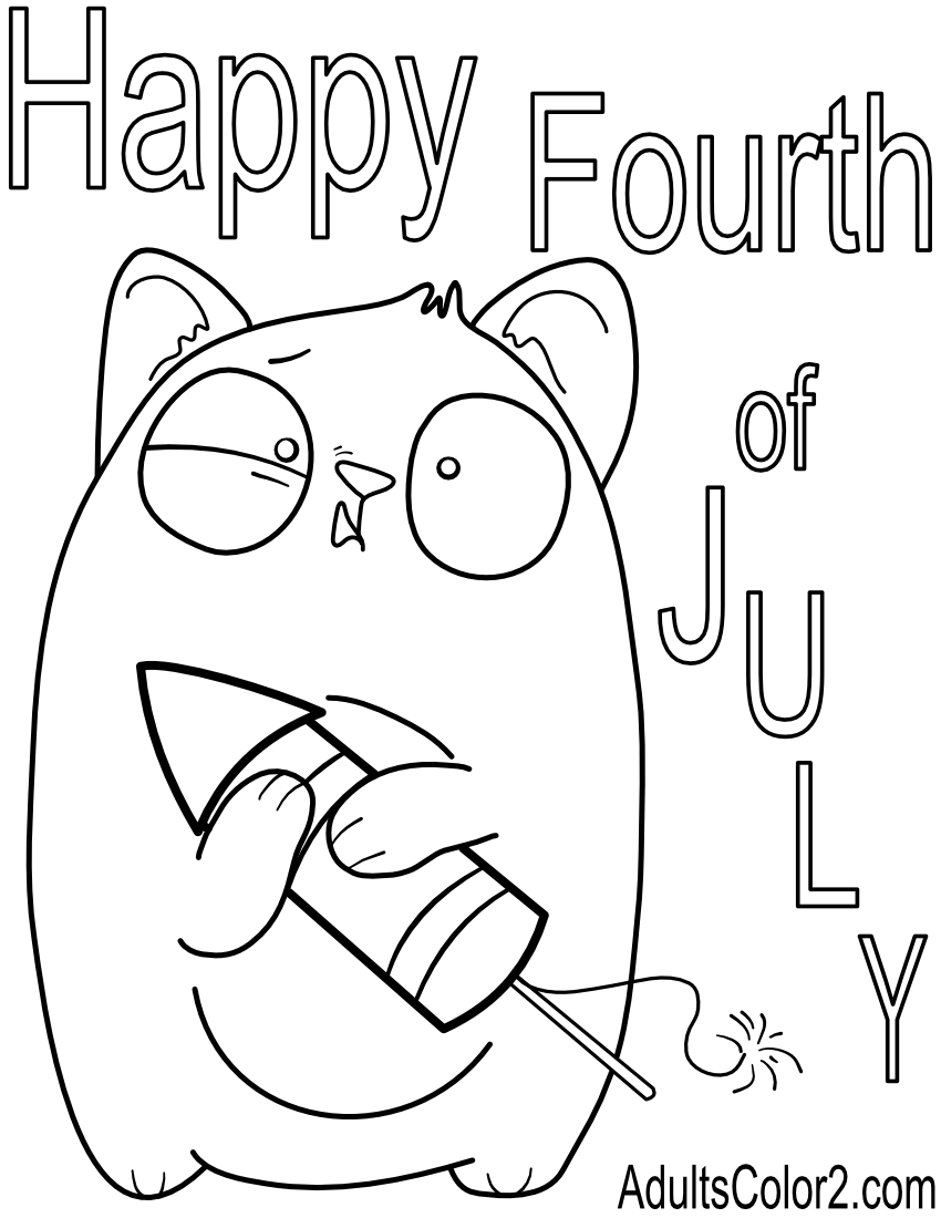 Fourth of july coloring pages party like its