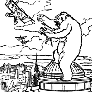 King kong coloring pages printable for free download