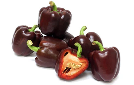 Fresh brown holland bell peppers