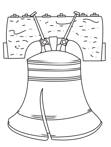 Liberty bell coloring page free printable coloring pages