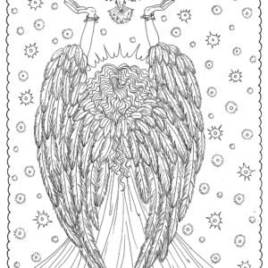 Angel coloring pages printable for free download