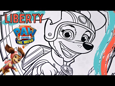 Paw patrol coloring page paw patrol liberty paw patrol the movie yes