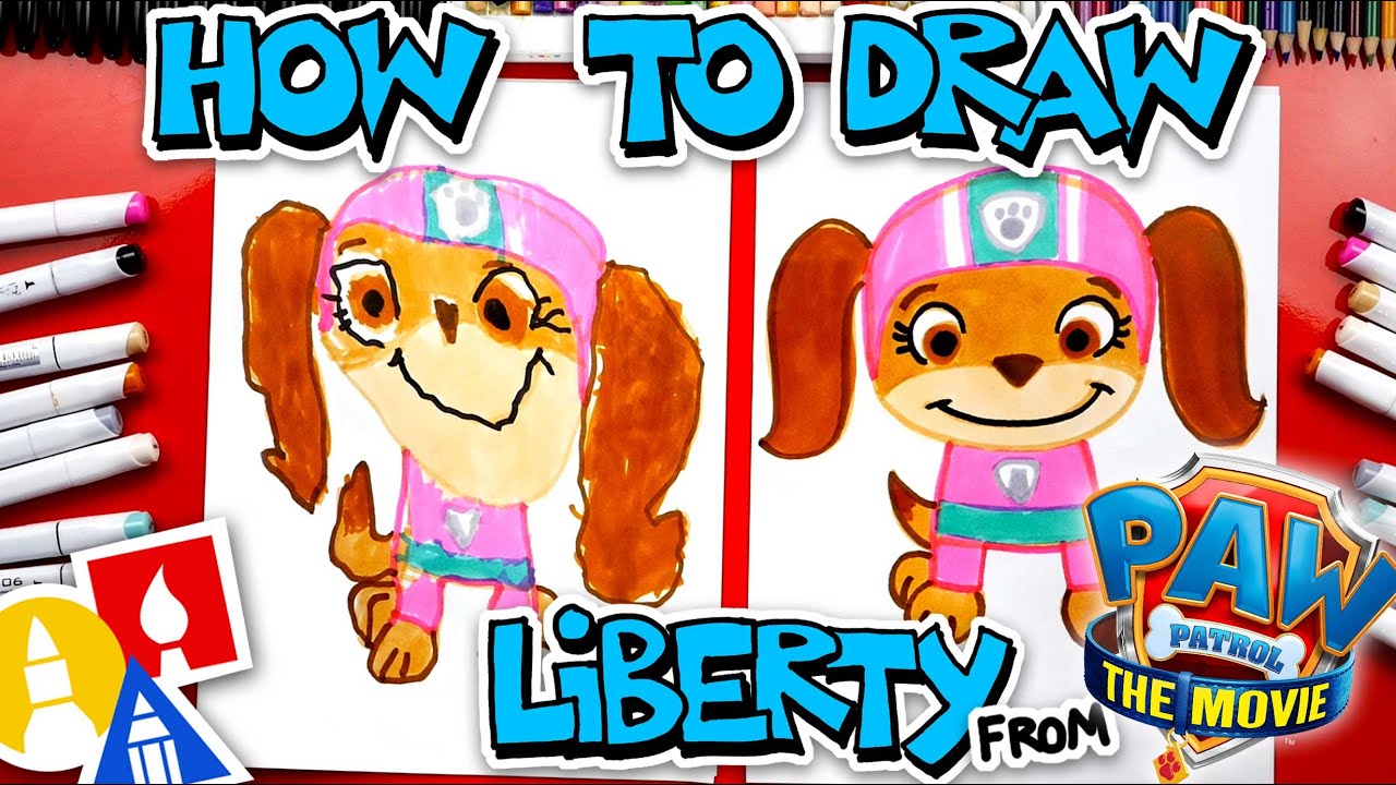 How to draw liberty fro paw patrol the ovie