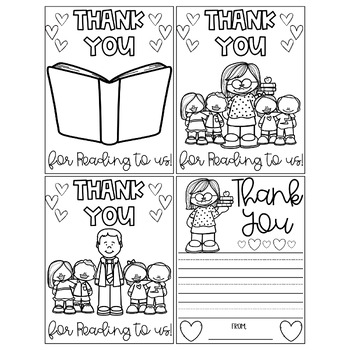 School librarian appreciation day thank you coloring pages and writing