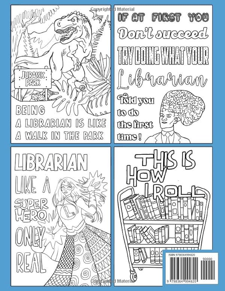 The ultimate librarian adult coloring book a funny relatable snarky adult coloring book for librarians sain amita books