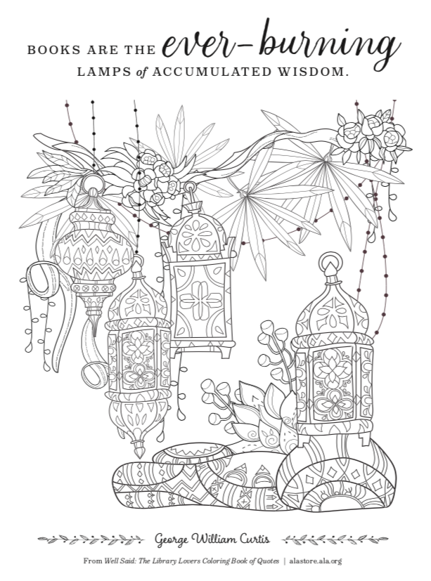 Well said the library lovers colouring book of quotes â the library marketplace