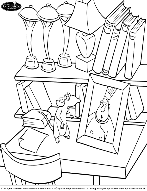 Coloring book page for kids