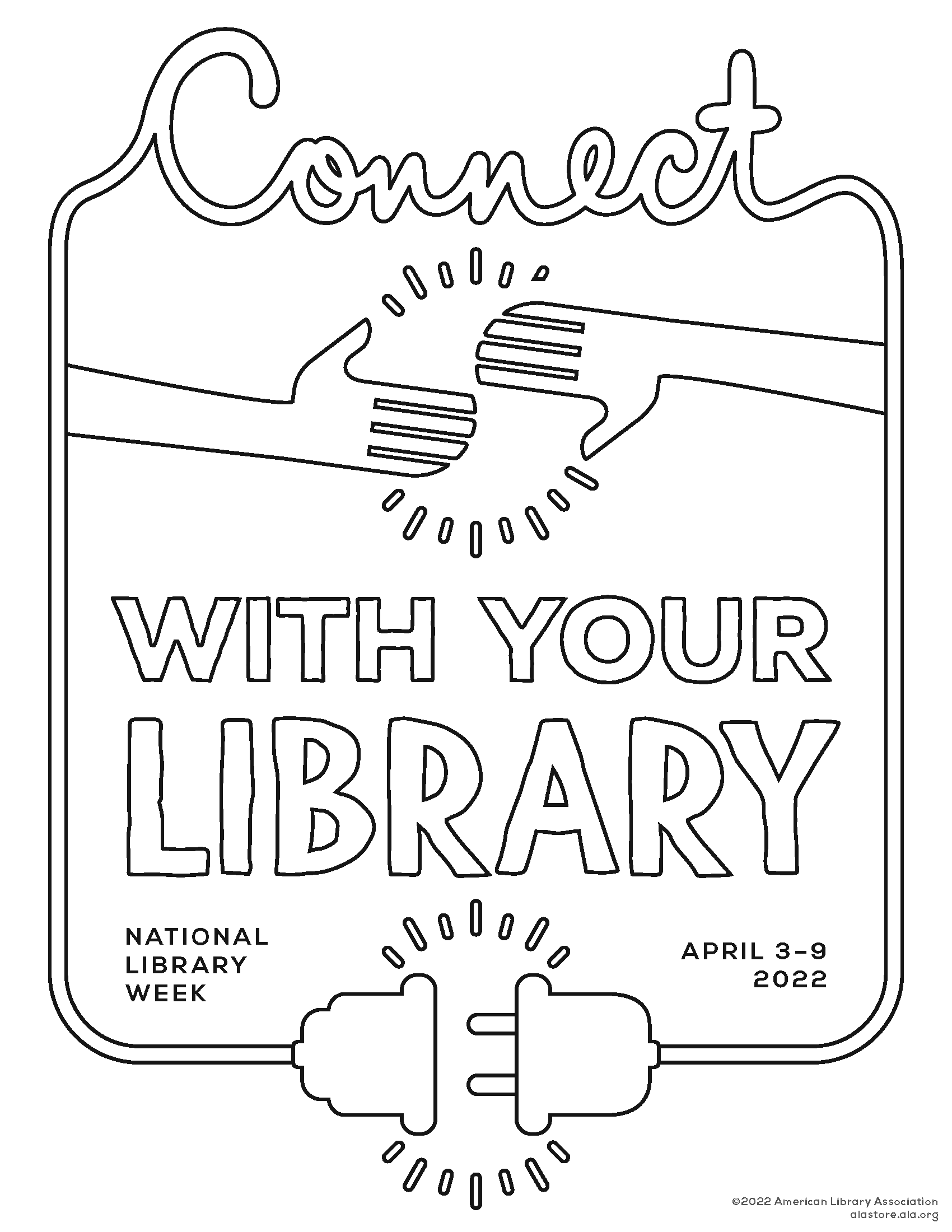 Download a national library week coloring packet fulton county library system