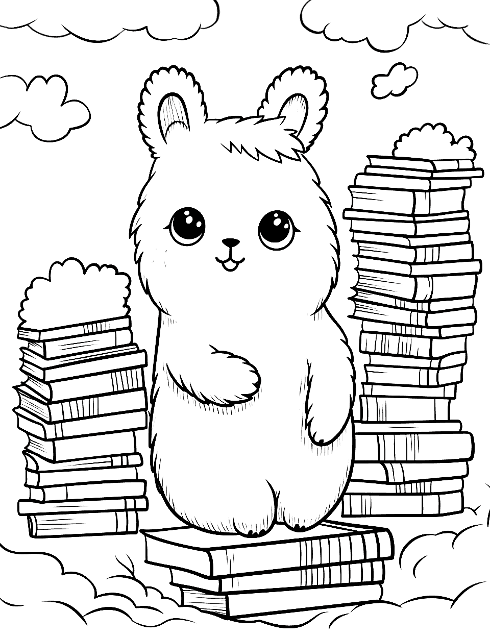 Kawaii coloring pages free printable sheets