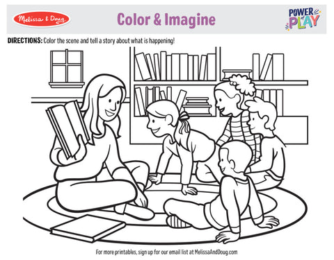 Coloring printables for kids to imagine different occupations melissa doug