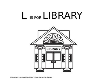 Library coloring sheets tpt