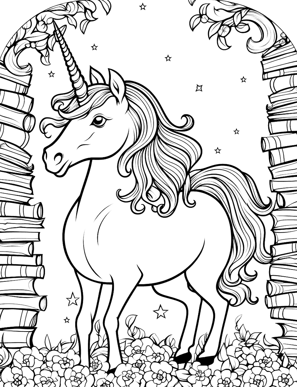 Unicorn coloring pages free printable sheets