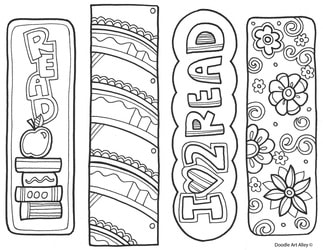 Library coloring pages