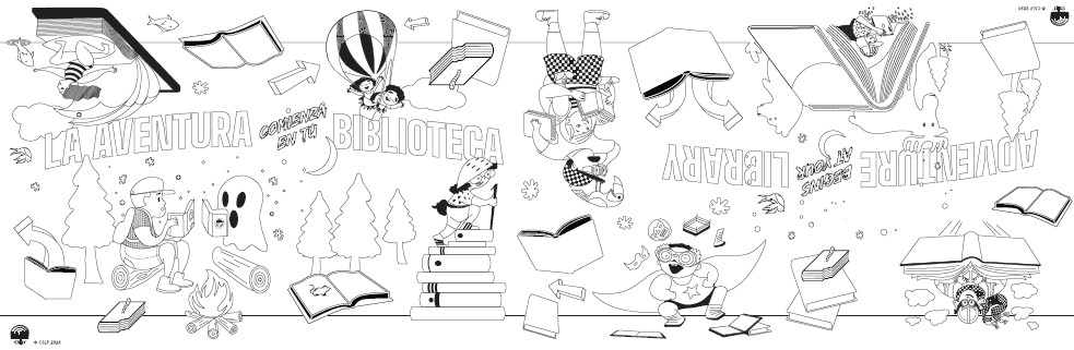 Adventure begins at your library large tabletop coloring sheet â collaborative summer library program store