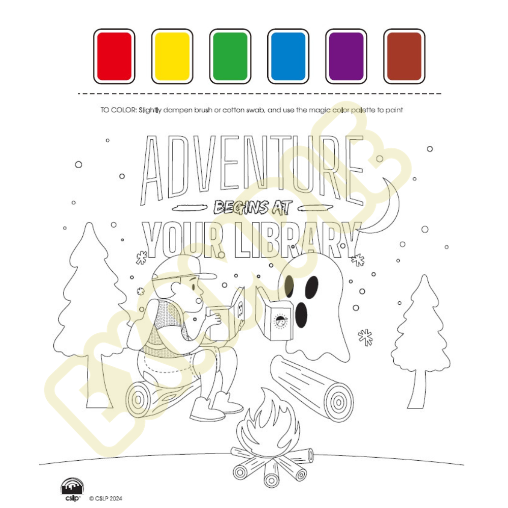 Adventure begins at your library painting sheets â collaborative summer library program store