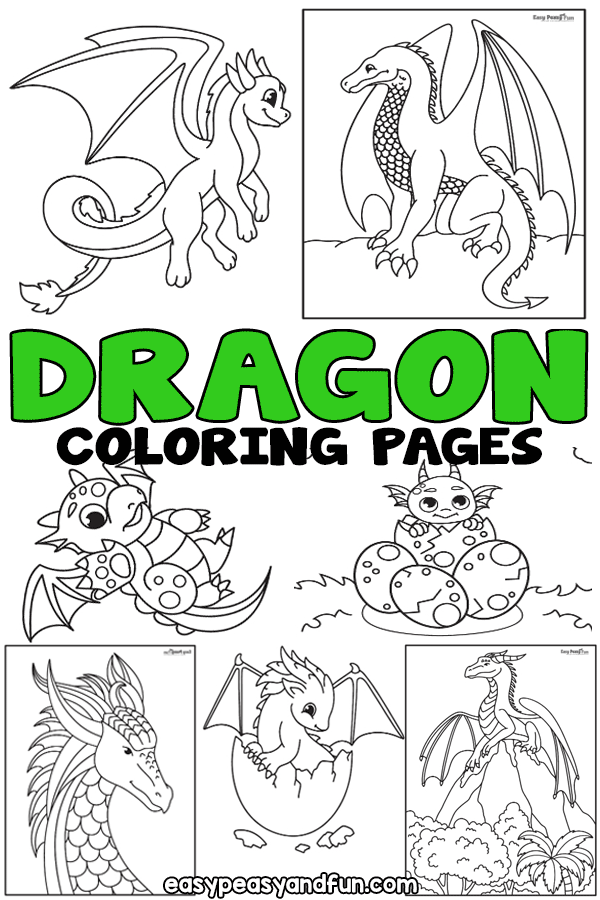 Dragon coloring pages