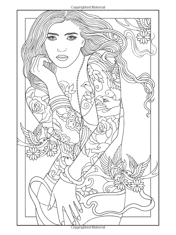 Body t tattoo designs coloring book dover design coloring books designs coloring books tattoo coloring book coloring books