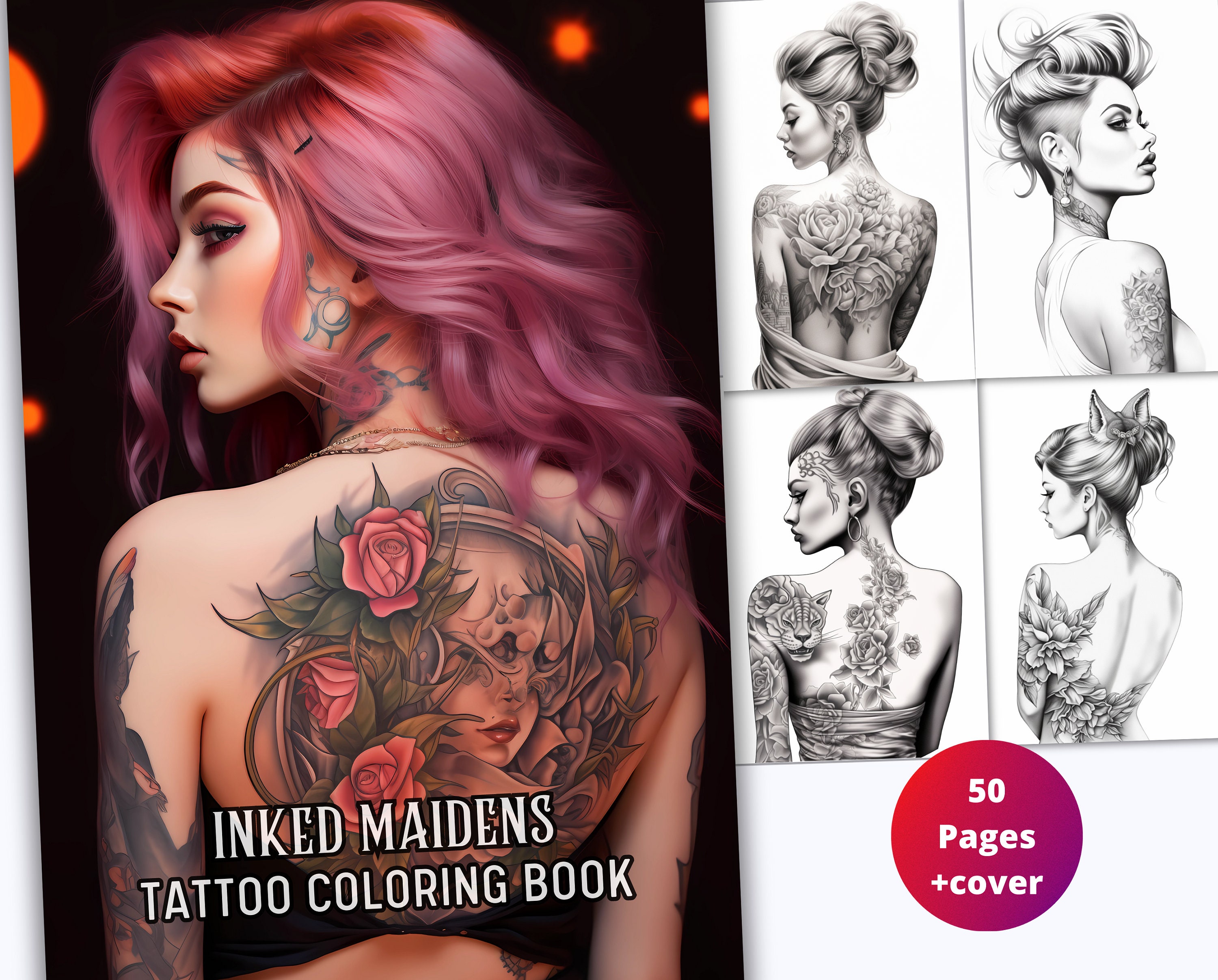 Tattoo coloring pdf