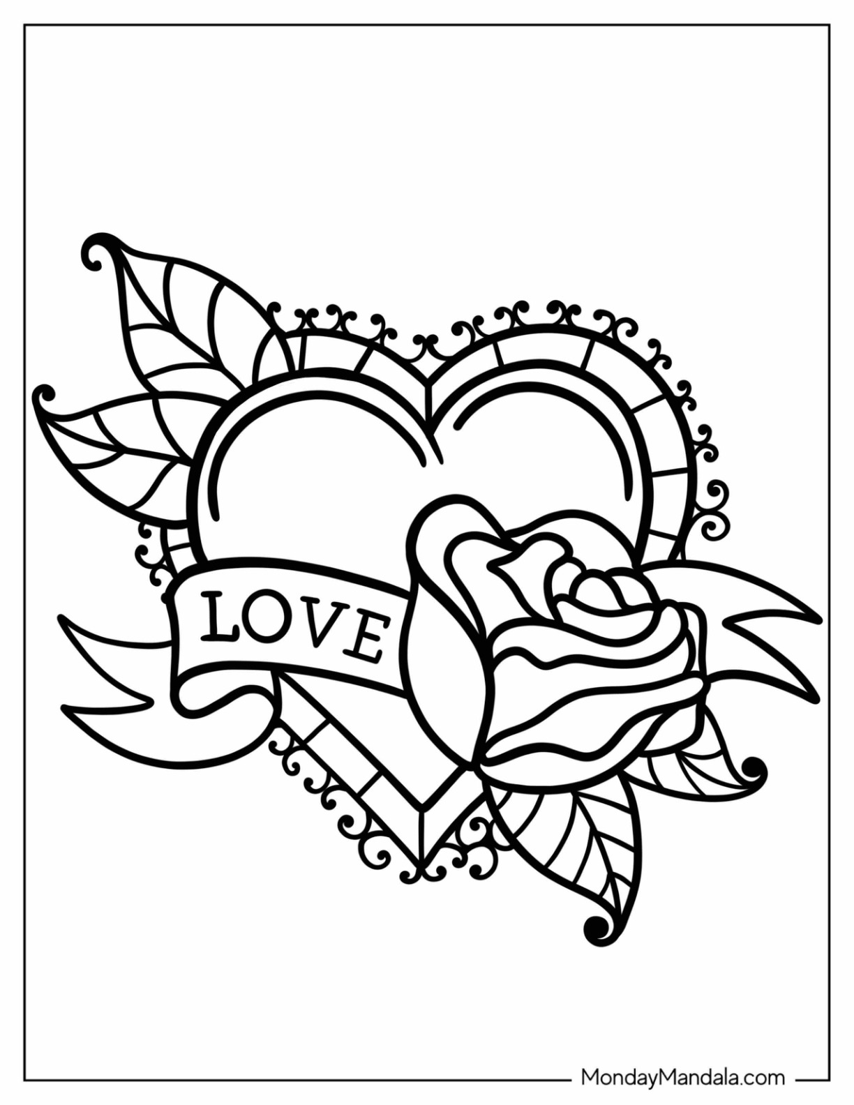 Tattoo coloring pages free pdf printables