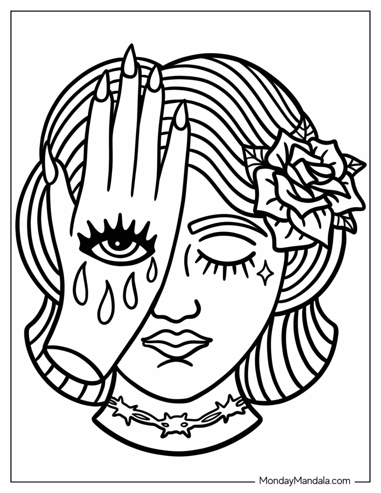 Tattoo coloring pages free pdf printables