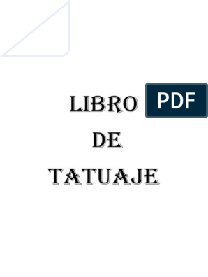 Libro de tatuaje pdf