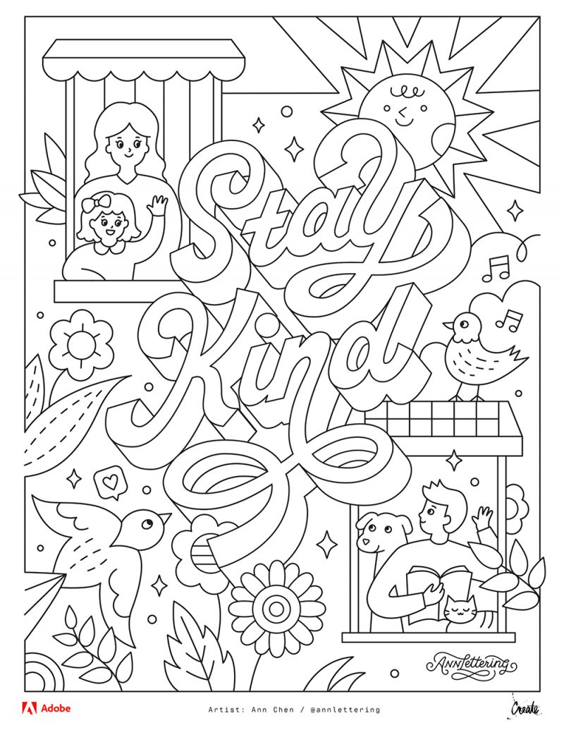 Adobe coloring book las ilustracion para colorear de dcargas gratuita de adobe