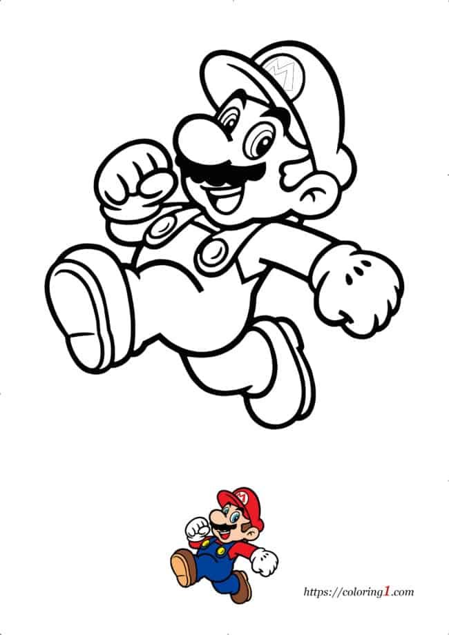 Mario coloring pages