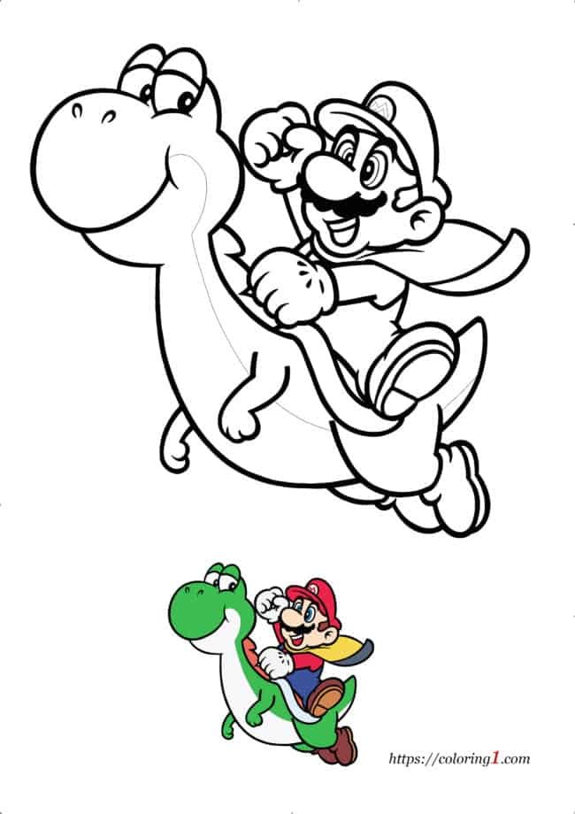 Mario coloring pages