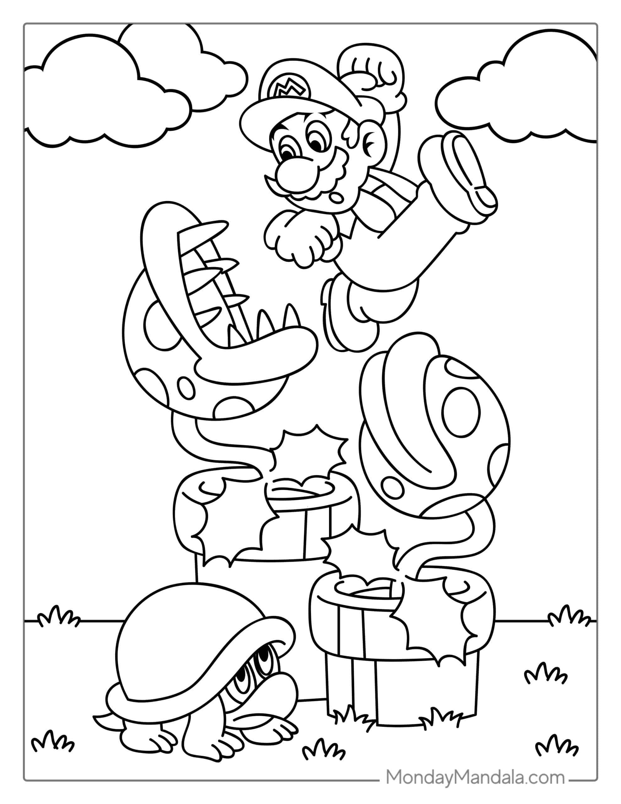 Mario coloring pages â