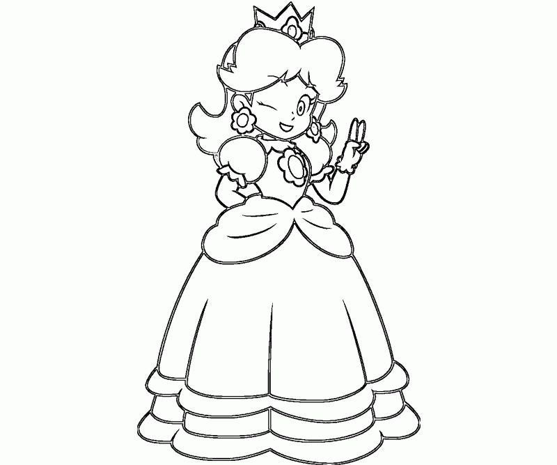 Free princess daisy coloring page download free princess daisy coloring page png images free cliparts on clipart library