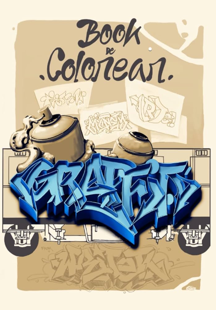 Book de colorear libro con pãginas para colorear graffitis diferentes estilos diferentes dificultades book with graffiti colouring pages different difficulties spanish edition bravo guerrero sr manuel libros