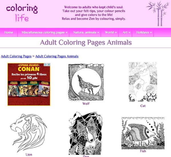 Libros de colorear para adultos webs para imprimir dibujos