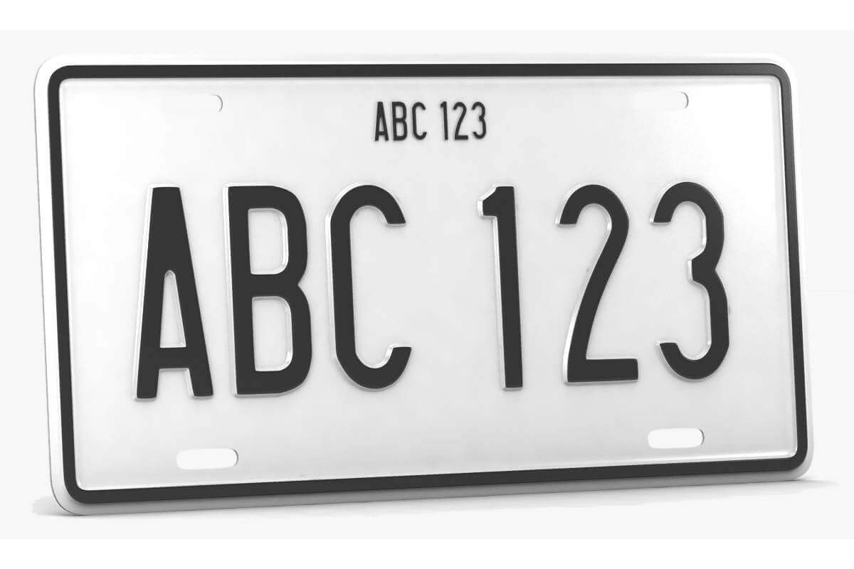 Car license plate