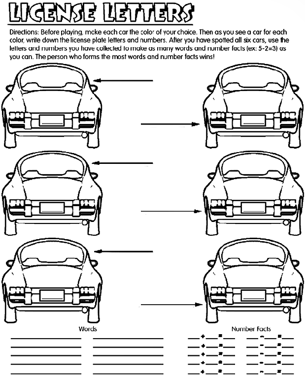 License letter game