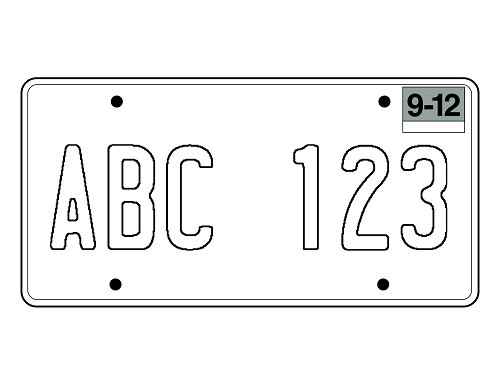 Blank pa license plate template çåé