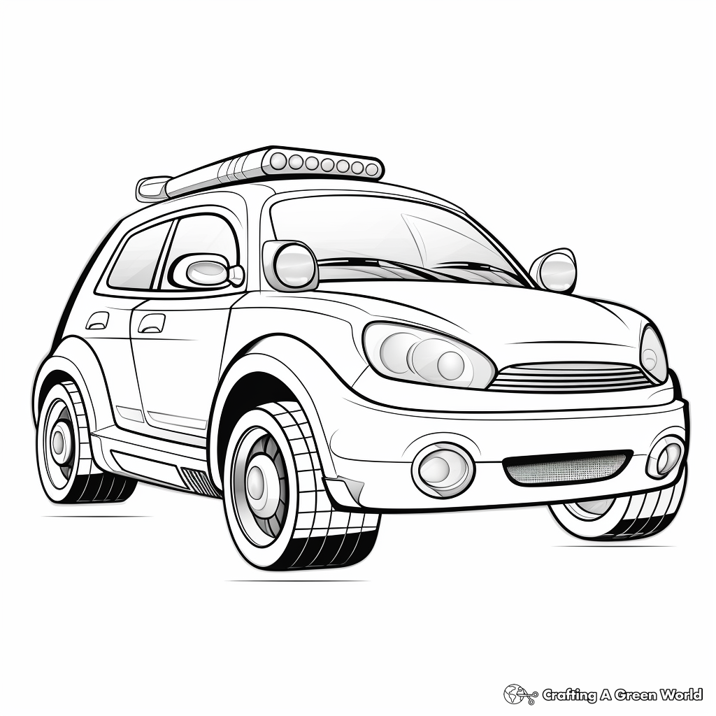 Police car coloring pages