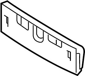 Nissan pathfinder license plate bracket front