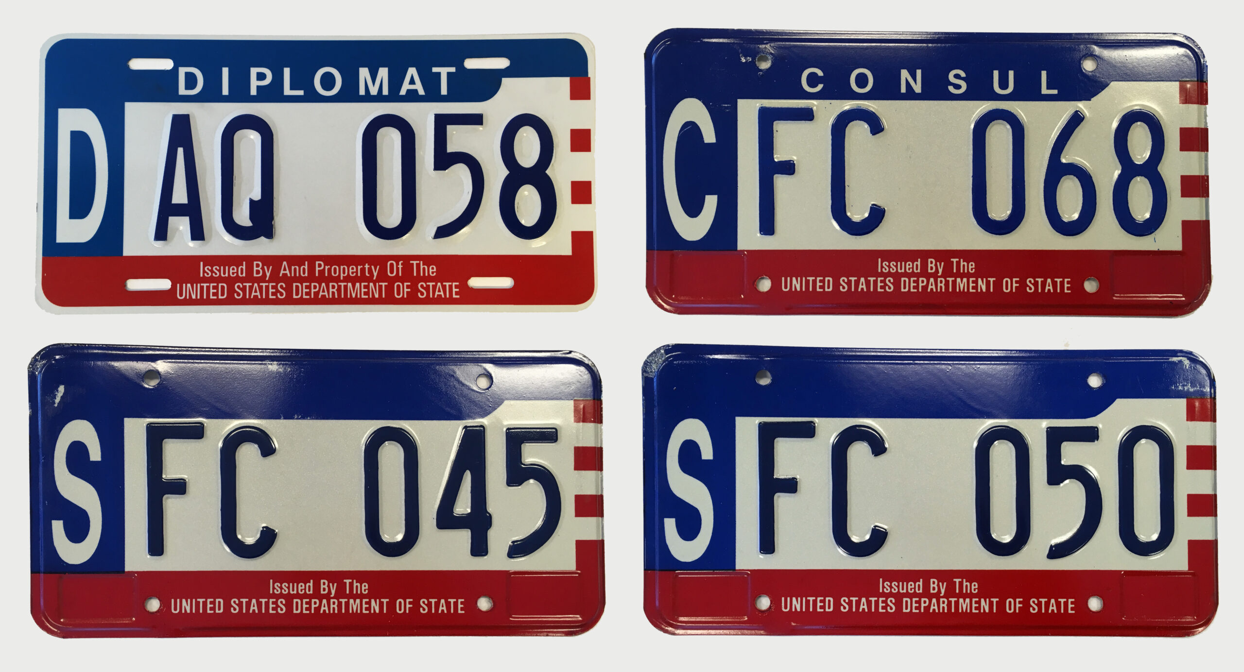 Diplomatic license plates